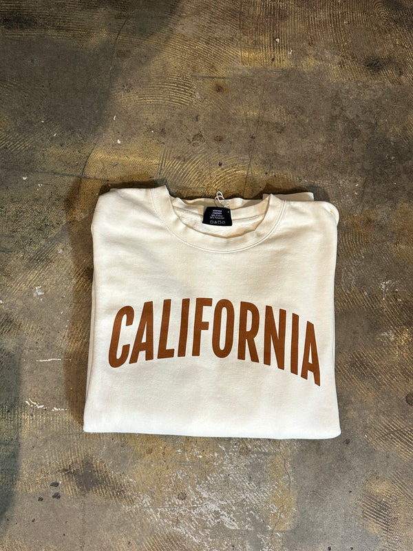 California Sweatshirt - Cream/Chai
