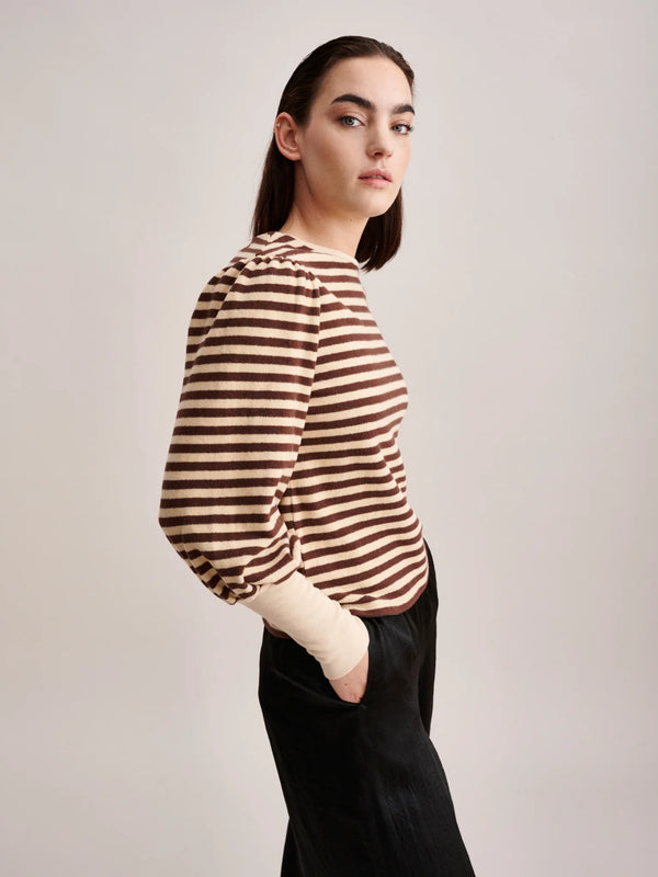 Vidoum Sweater - Brown Stripe