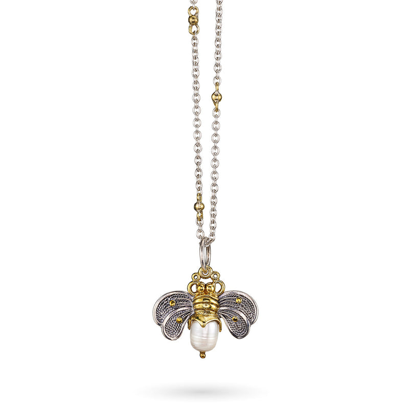 Thin Cable with Brass Beads Chain - 18"
