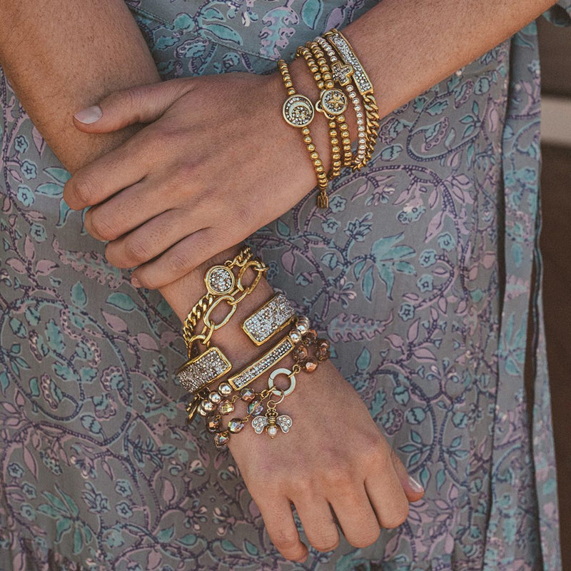 Kristal Dome Figaro Bracelet