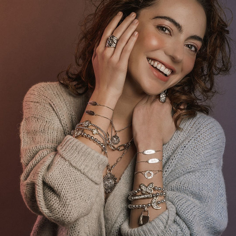 The Power Word Chain Bracelet - Blessed