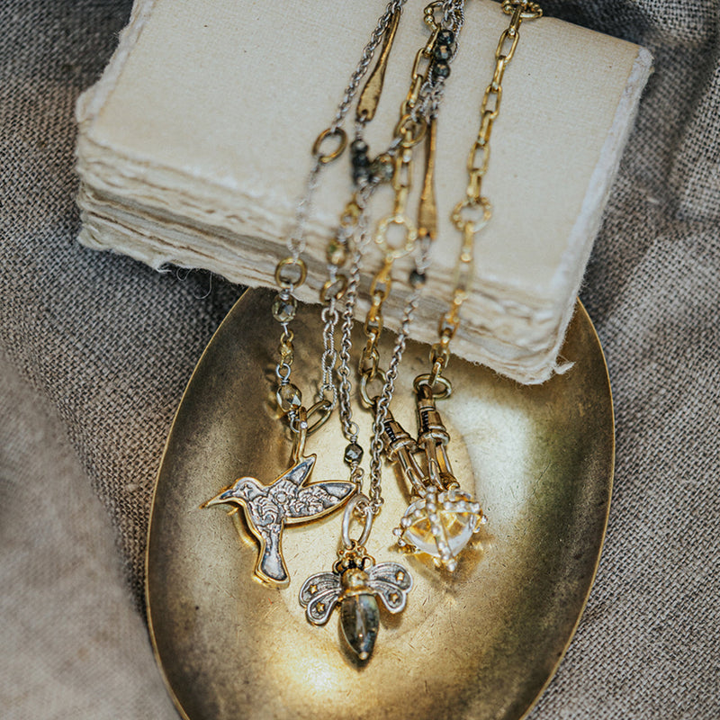 Lume Chain - Pyrite - 18"
