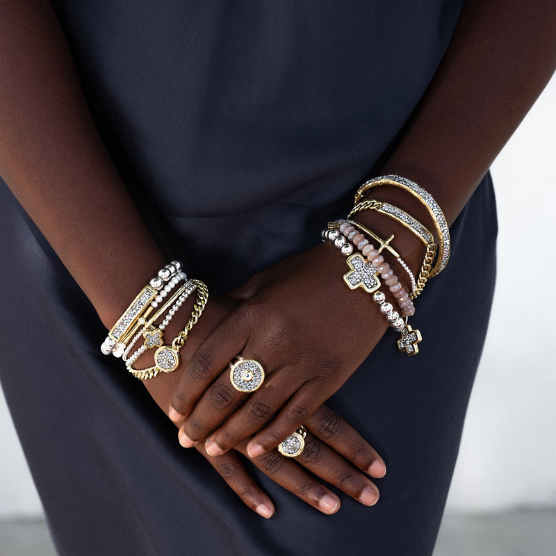 Kristal Dome Figaro Bracelet