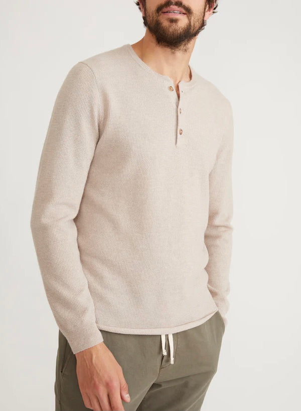 Midweight Sweater Henley - Oyster