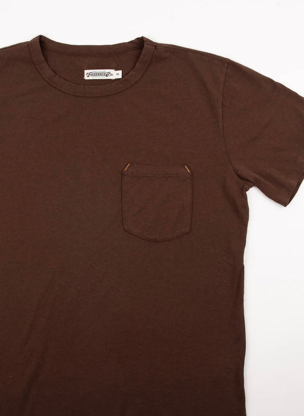 9 Ounce Pocket Tee - Chocolate