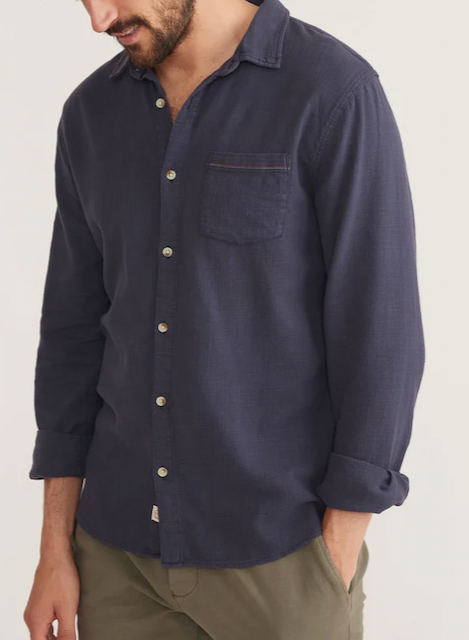 LS Stretch Selvage Shirt - Mood Indigo