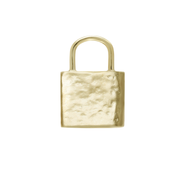 Guard Your Magic Lock Pendant Ceramic Coated Brass