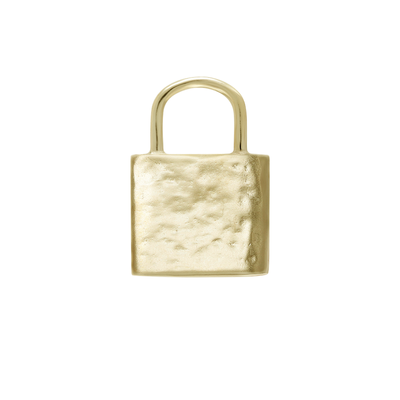 Guard Your Magic Lock Pendant Ceramic Coated Brass