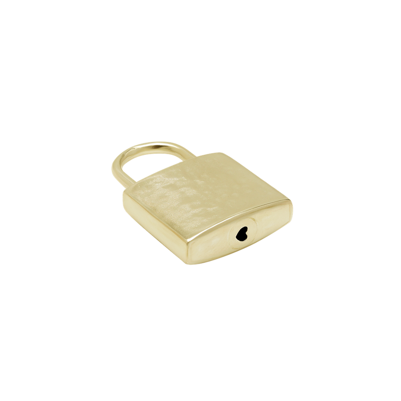 Guard Your Magic Lock Pendant Ceramic Coated Brass