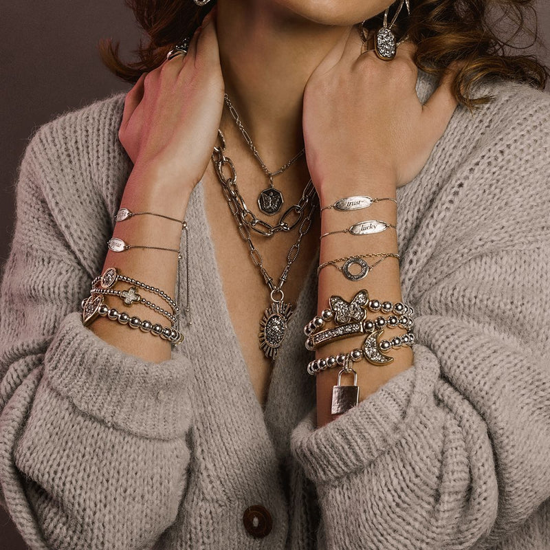 The Power Word Chain Bracelet - Blessed