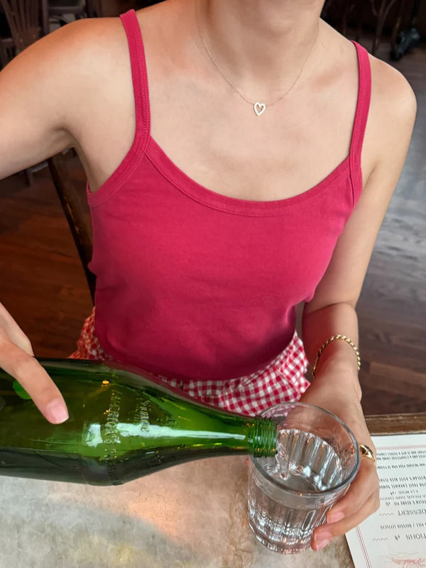 Organic Cotton Dana Cami - Red Pepper
