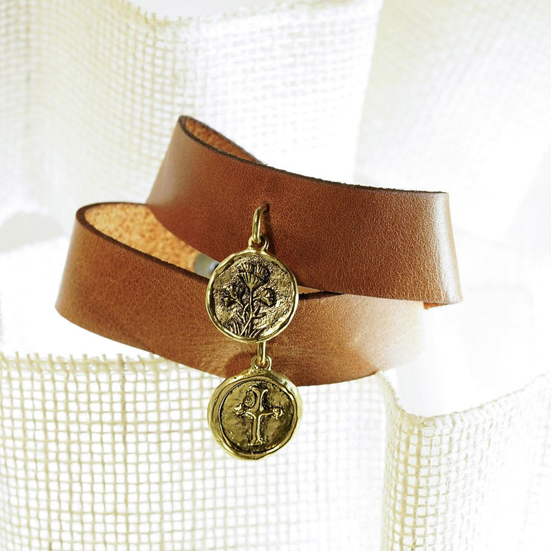 Holding Light Leatherband Cuff - Large