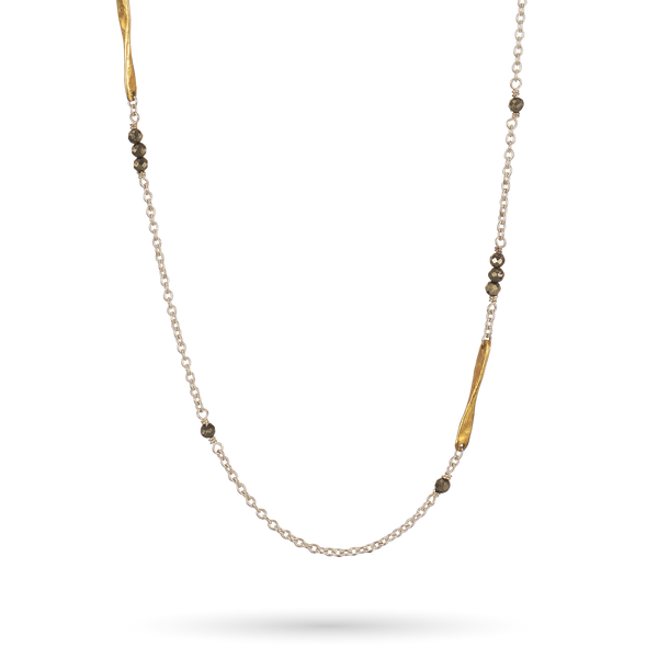Lume Chain - Pyrite - 18"