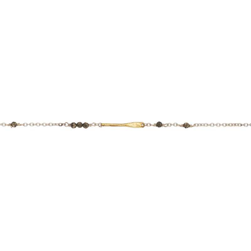 Lume Chain - Pyrite - 18"