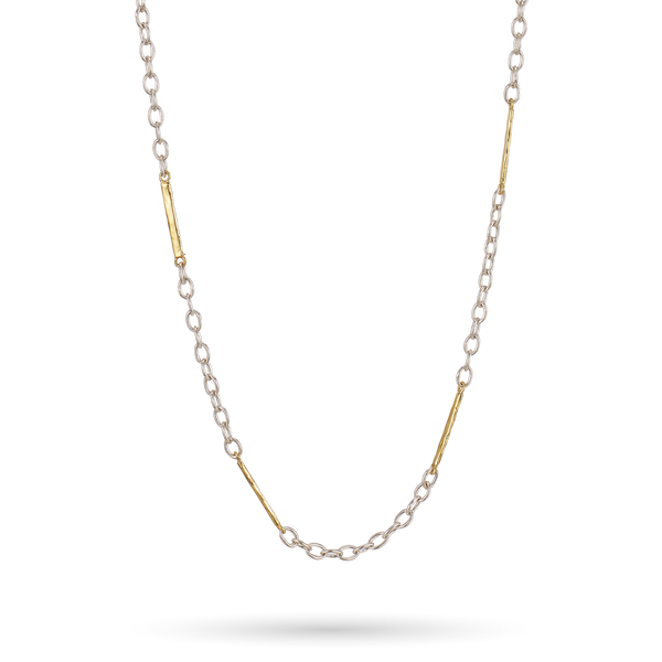 Tripper Chain - Sterling Silver & Brass - 32"
