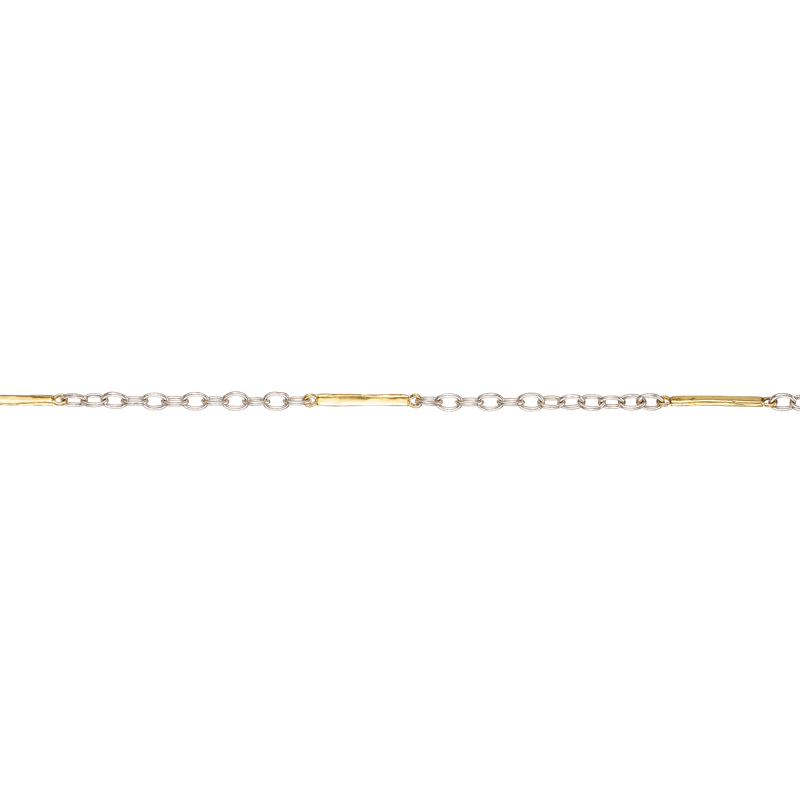 Tripper Chain - Sterling Silver & Brass - 32"