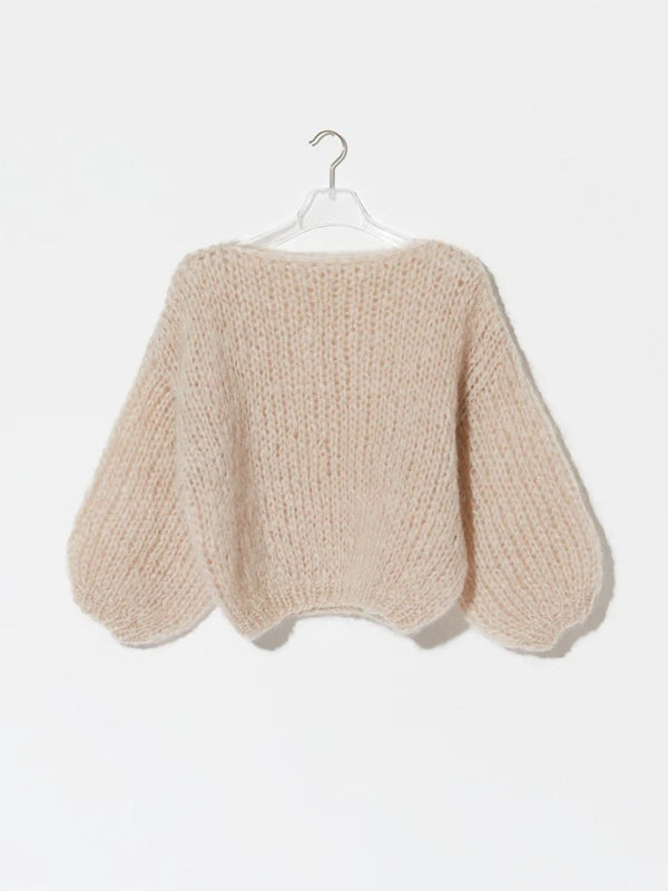 Mohair Big Sweater - Beige