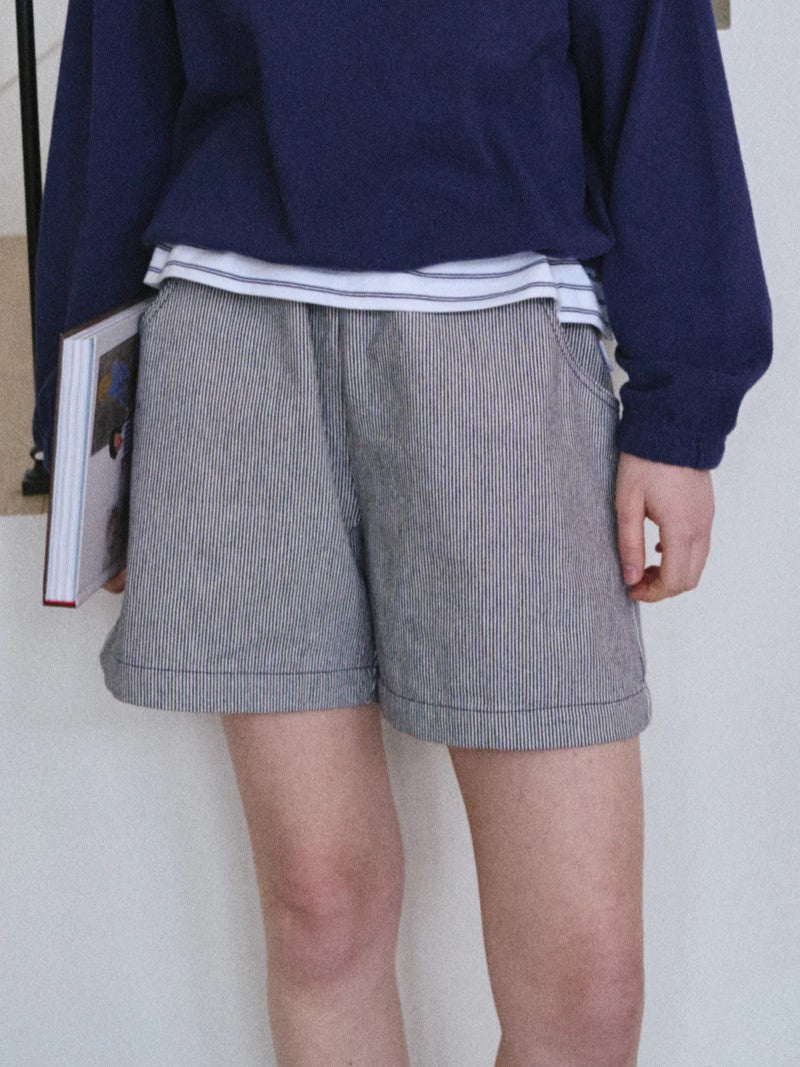 City Shorts - Blue Stripe