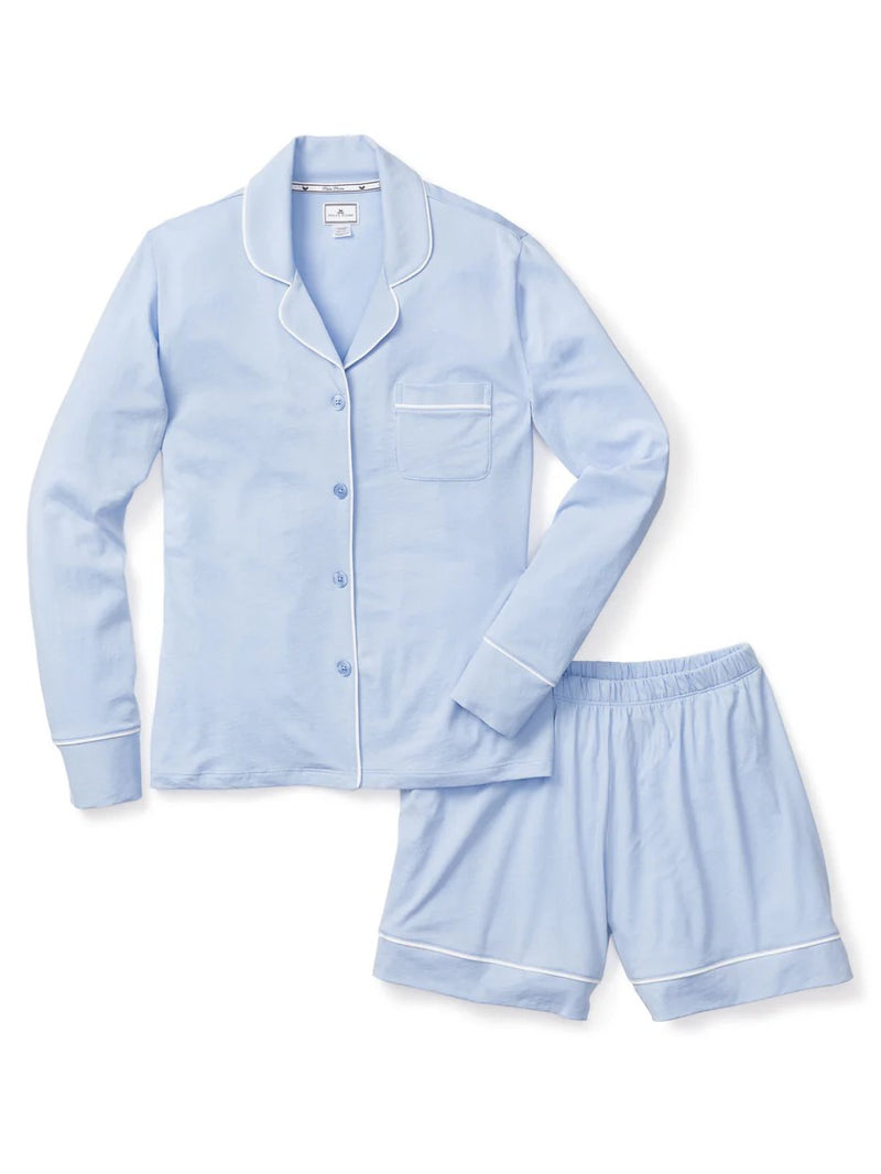 Women's Pima Pajama Short Set - Periwinkle