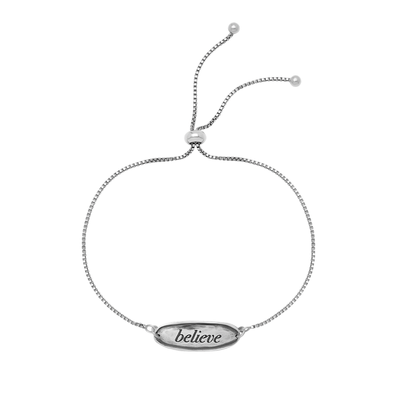 The Power Word Chain Bracelet - Believe