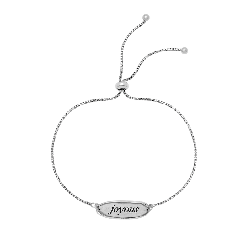 The Power Word Chain Bracelet - Joyous