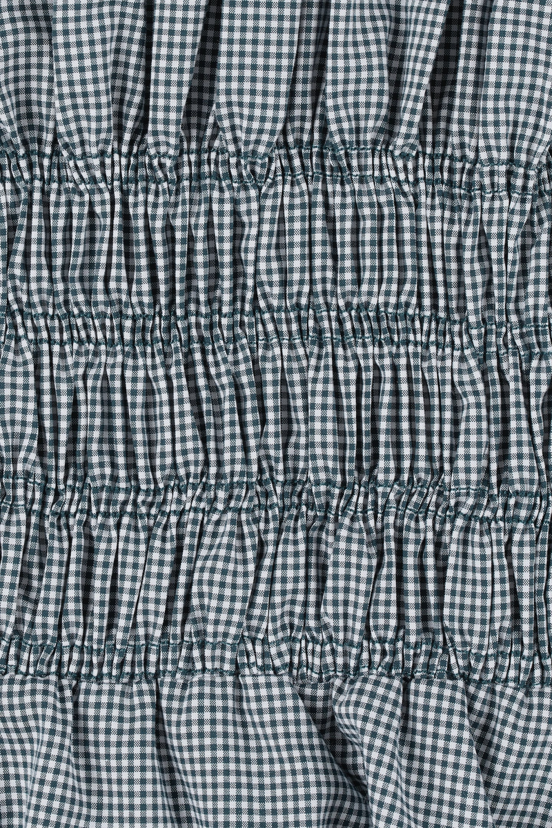 Janne Midi Dress - Hanne Gingham Vintage Navy