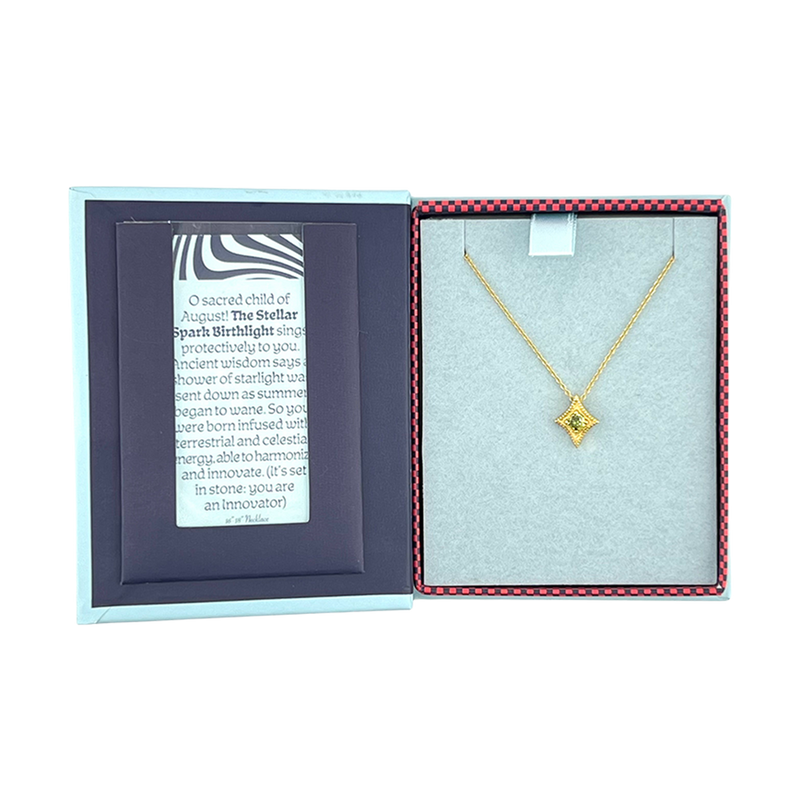 A Star Is Born Birthstone Necklace - August