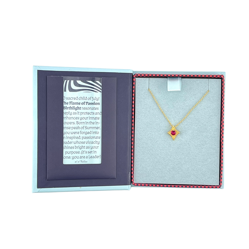 A Star Is Born Birthstone Necklace - July