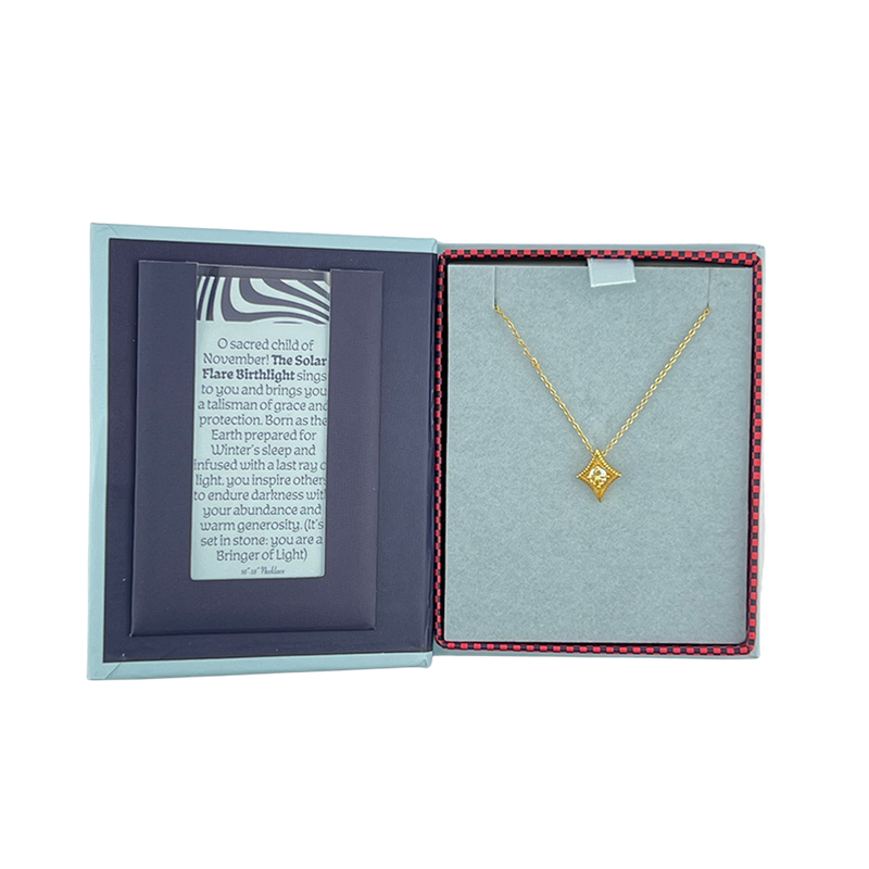 A Star Is Born Birthstone Necklace - November
