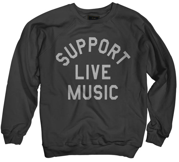 Support Live Music Sweatshirt - Vintage Black