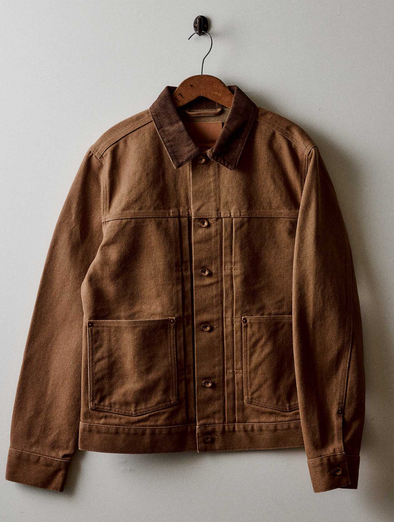 The Longshore Jacket - Tobacco Chipped Canvas