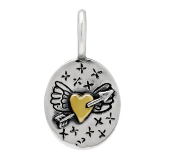 Courageous Love Heart Charm