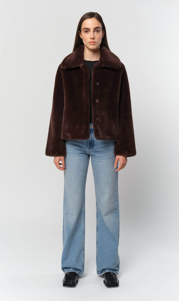 Elis Short Coat - Espresso