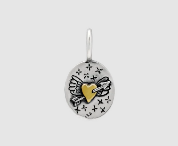 Courageous Love Heart Charm