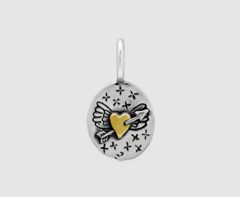 Courageous Love Heart Charm