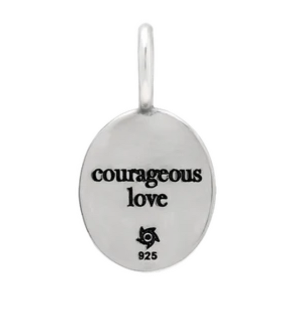 Courageous Love Heart Charm