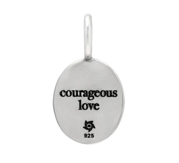 Courageous Love Heart Charm