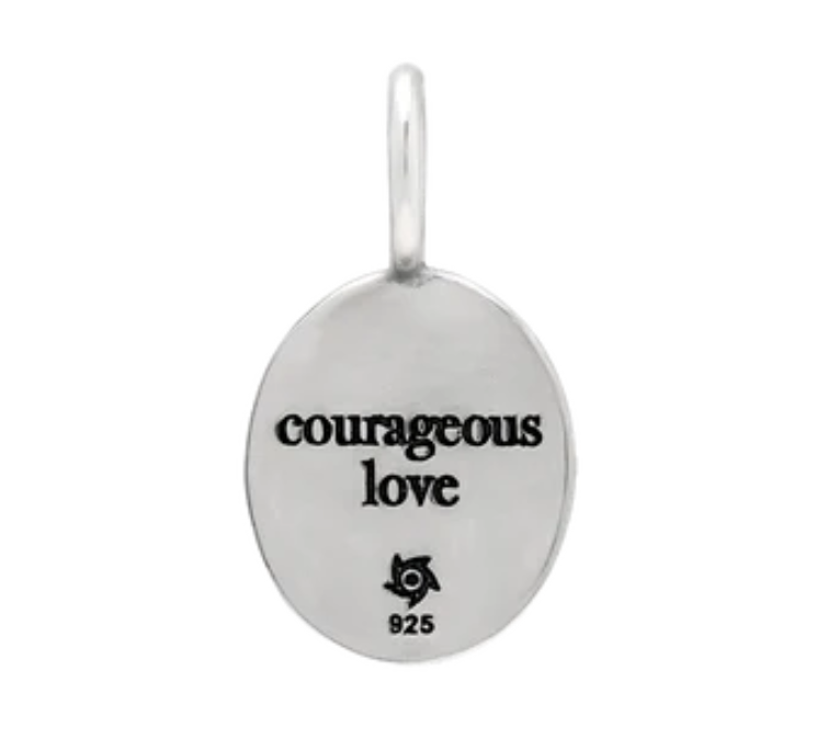 Courageous Love Heart Charm