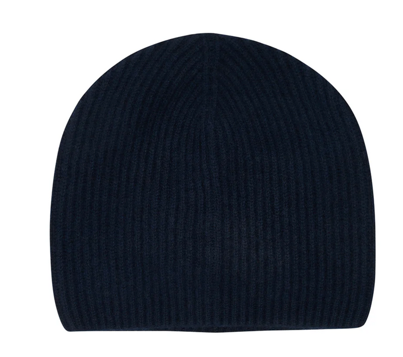Rib Beanie - Navy