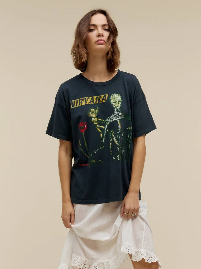 Nirvana Incesticide Merch Tee - Vintage Black