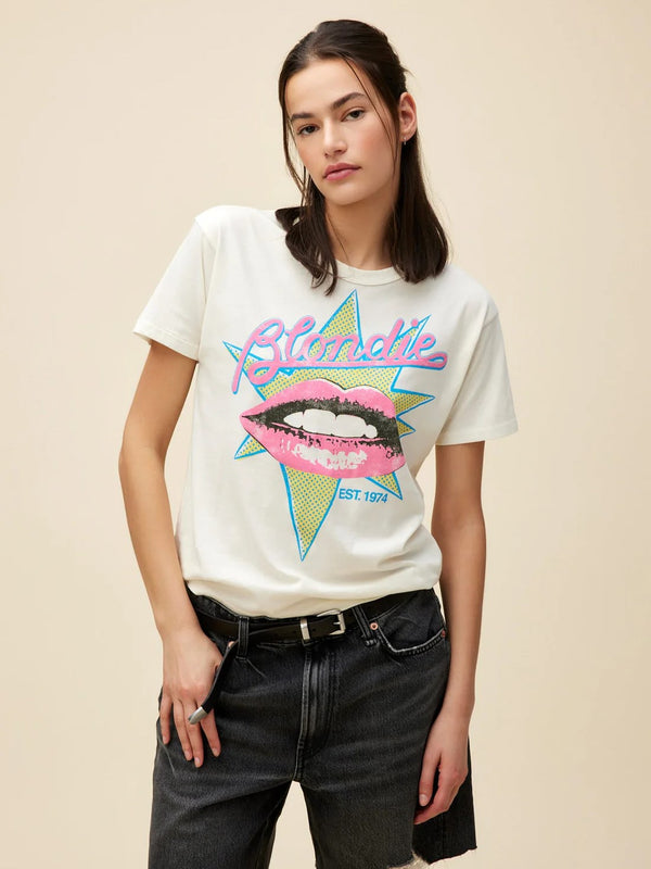 Blondie EST. 1974 Solo Tee - Stone Vintage