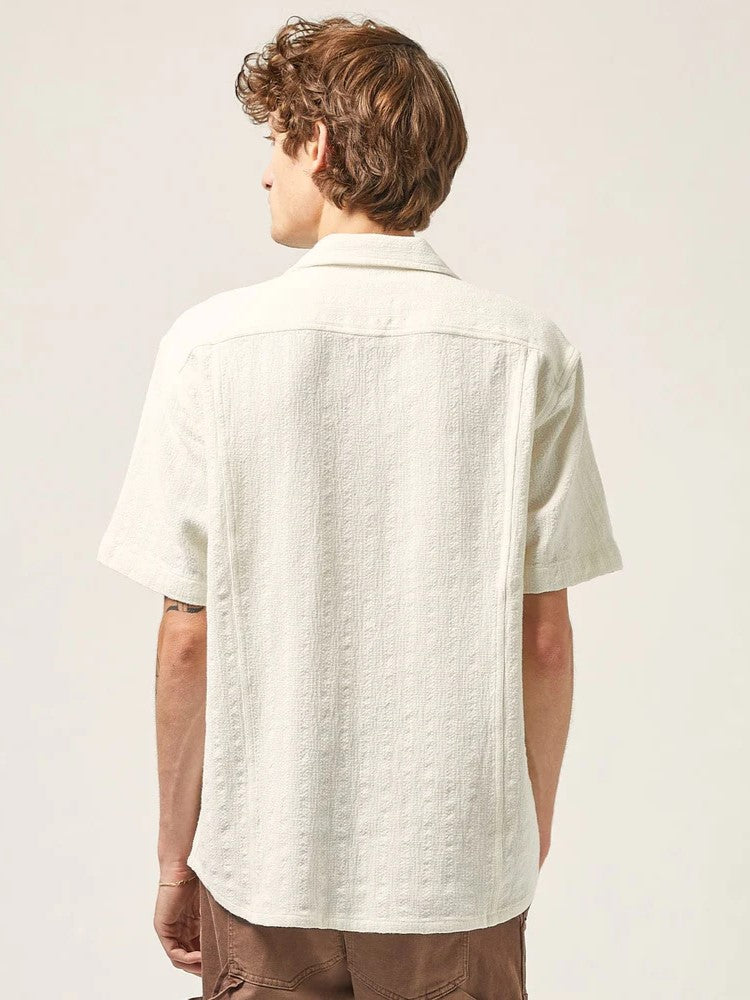 Basket Weave Stripe SS - Natural