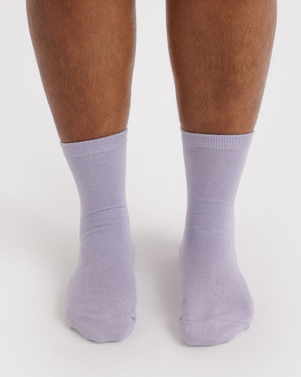 Crew Sock - Lilac Metallic