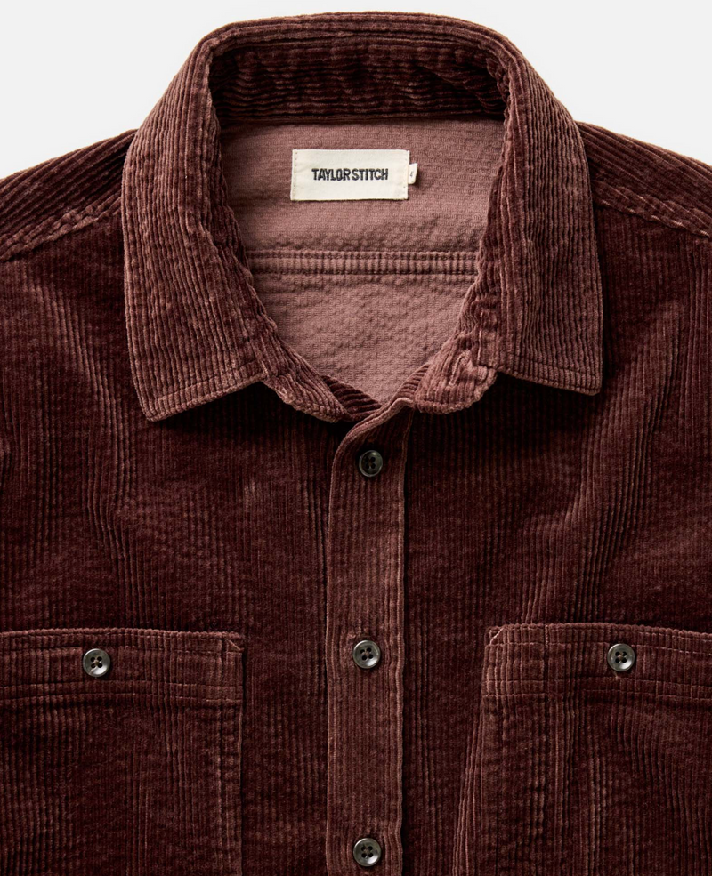 The Utility Shirt - Burgundy Corduroy