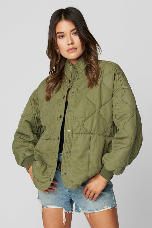 Quilted Jacket - Burnt Sage