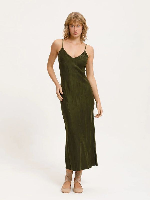 Jones Slip Dress - Army