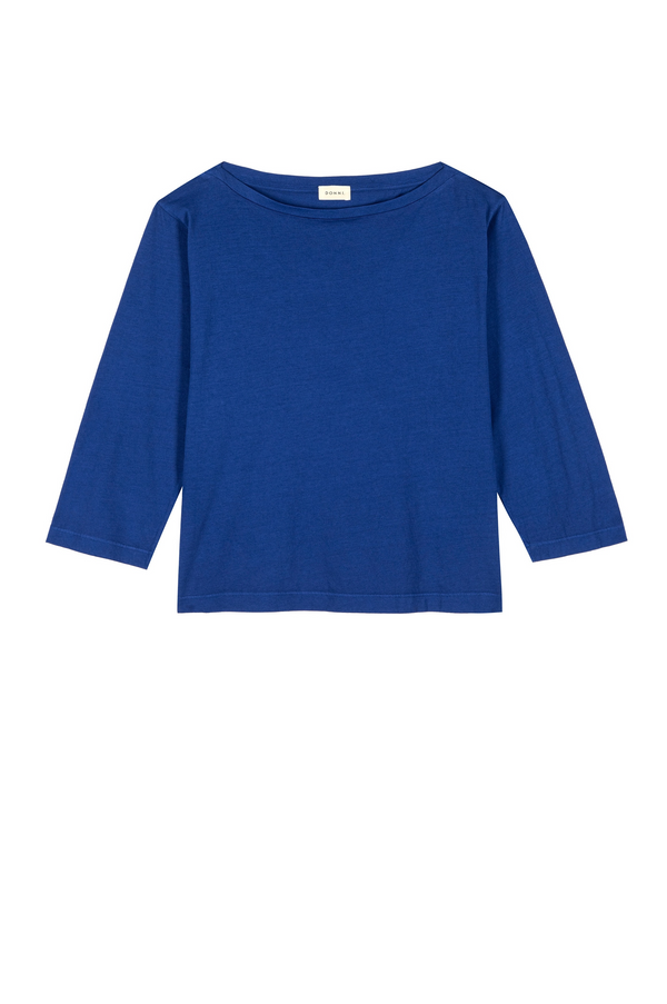 The Jersey Relaxed Boatneck - Azure