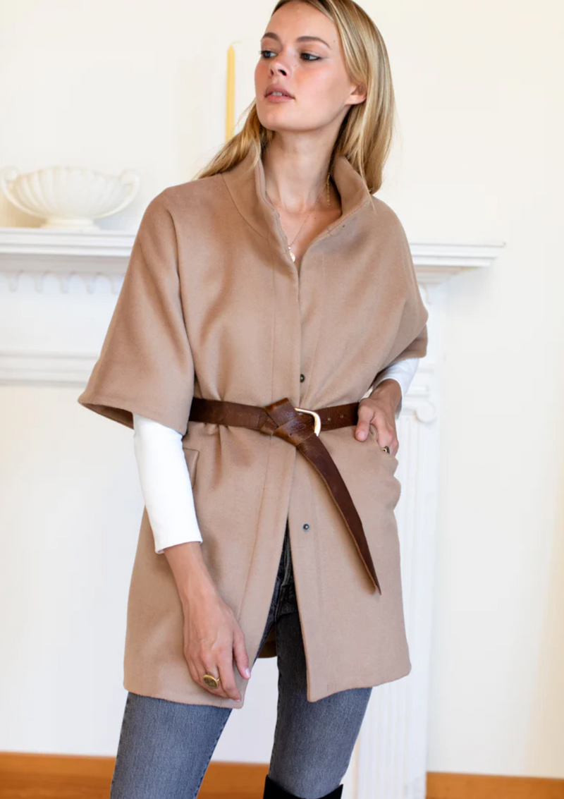 Layering Jacket - Camel Wool Cashmere