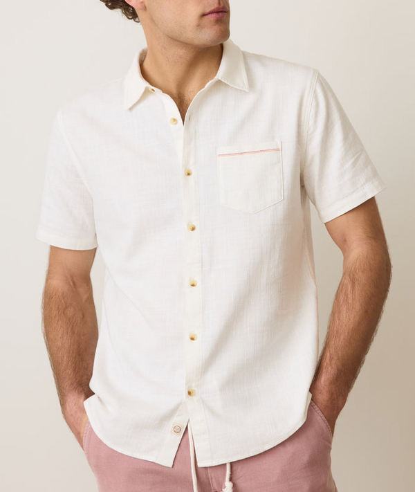SS Classic Stretch Selvage Shirt - Natural