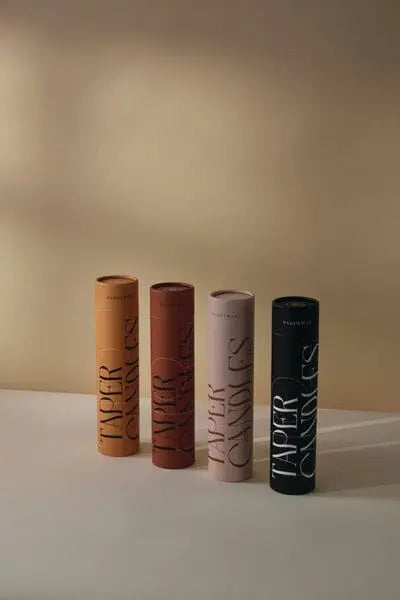 Taper Set Burnt Orange & Peach - Orange Tube